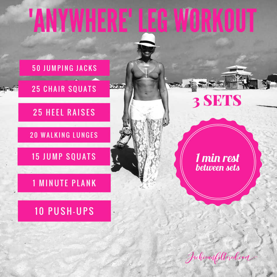 Anywhere Leg Workout | www.JackieUnfiltered.com