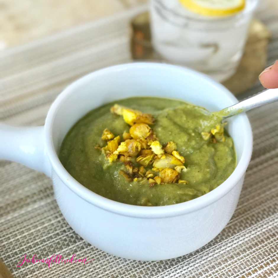 Roasted Cauliflower Chickpea Kale Soup Recipe | https://jackieunfiltered.com/roasted-cauliflower-chickpea-kale-soup-recipe/